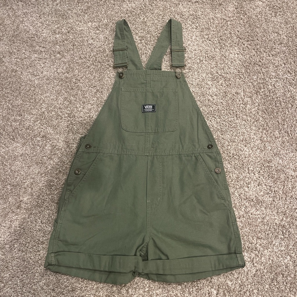 Levi's Olive Green Short Overalls